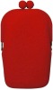 Red Silicone Phone Pouch, Cosmetic Case