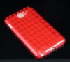 Red Soft Checker Tpu Gel Case Cover For Samsung Galaxy Note GT-N7000 i9220