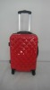 Red Unique texture trolley luggage