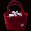 Red Velvet Snowflake Tote Bag