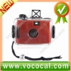 Red Waterproof Mini 35mm Underwater Camera Case