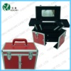 Red aluminum cosmetic case, makeup box