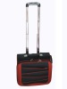 Red and black Durable suitcase