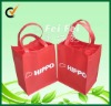 Red bag with dividers for 6 bottles wine bag