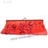 Red beaded evening bags WI-0457