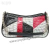 Red black and white clutch evening bags WI-0299