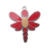 Red butterfly fashion accessories for bag, size:40*44*2mm