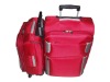 Red color luggage set