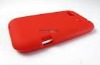 Red color silicone cell phone skin cases