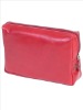 Red cosmetic bags