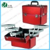 Red cosmetic case,aluminum makeup case(HX-DY2651)