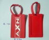 Red cute and funny soft plastic handbag tag