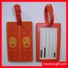 Red door shape soft pvc luggage tag