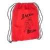 Red drawstring nylon bags