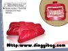 Red fuffel cute vogue lady clutch evening bag