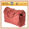 Red lady leather handbag