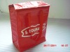 Red non woven cooler bag