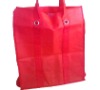 Red nonwoven shopping bag