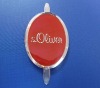 Red print logo label,bag tag for bags,garments