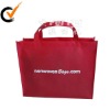 Red printed eco-friendly packing recycled bag promotional