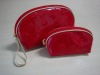 Red pu fashion cosmetic bag