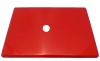 Red see through rubberized hard shell case for macbook air