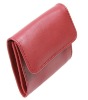 Red series women leather wallet