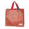 Red shopper bags