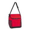 Red shoulder cooler bag for cans or food