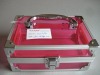 Red transparent acrylic of aluminum Jewelry box