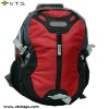 Red travel backpack