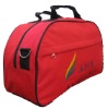 Red travel luggage bag