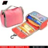 Red travel toiletry bags