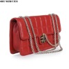 Red wholesale leather clutch bag for ladies