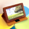 Reddish brown ROTARY folio PU leather case for ASUS Eee Pad TF101