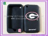 Resin embossed cell phone silicone skin case for iphone 3g