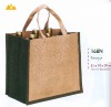 Resuable jute wine bag for holding 6 bottles