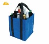 Resuable non woven wine bag for holding 9 bottles