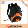 Retro backpack in orange and black