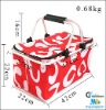 Reusable Foldable Shopping Basket With Artwork