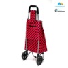 Reusable Shopping Cart With Black Polka Dot