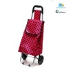 Reusable Shopping Cart With Black Polka Dot