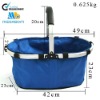 Reusable Supermarket Blue Folding Shopping Basket