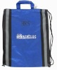 Reusable blue 80GSM promotional non-woven drawstring bag