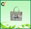 Reusable trolley with printed bags for shopping