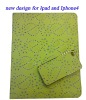 Rhinestone PU cases for ipad 2 and Iphone4 with rhinestone diamond