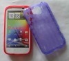 Rhombic TPU skin shell cover case For HTC Sensation XL Protection shell