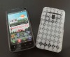 Rhombic crystal soft gel TPU case for LG Revolution Tegra 2 VS910 protective cover