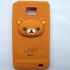 Rilakkuma bear original silicone mobile phone case manufacture for Galaxy I9100