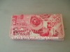 Romantic rose printed lady tri-fold card holder  wallet purse